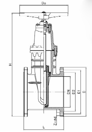 Z45X-10Q Ductile iron gate valve