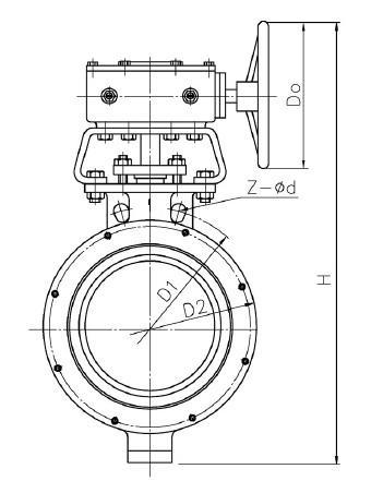 Wafer type high performance butterfly valve