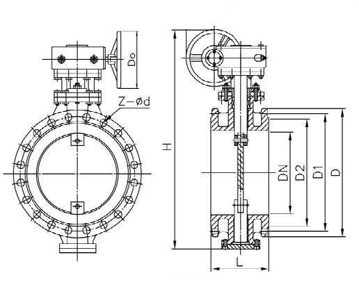Exhaust gas butterfly valve