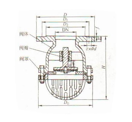 H42X Cast iron foot valve