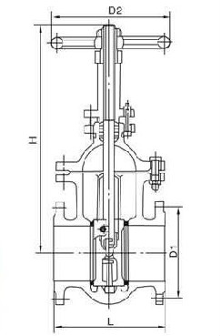 Z44T-10 cast iron gate valve