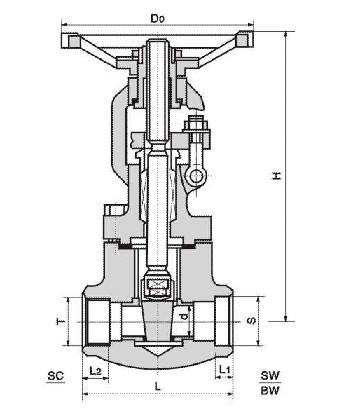 Z11H A105 Gate valve