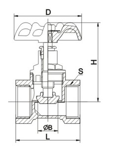 J11W-16T Screw brass globe valve
