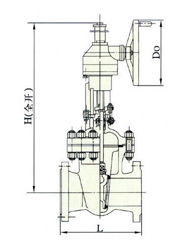  bevel gear steel gate valve