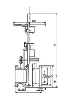 Flat gate valve