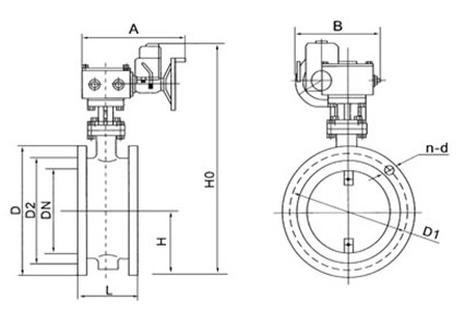  Electric aeration butterfly valve