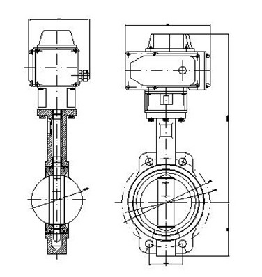 Electric concentric butterfly valve