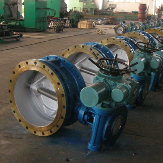 Big electric butterfly valve